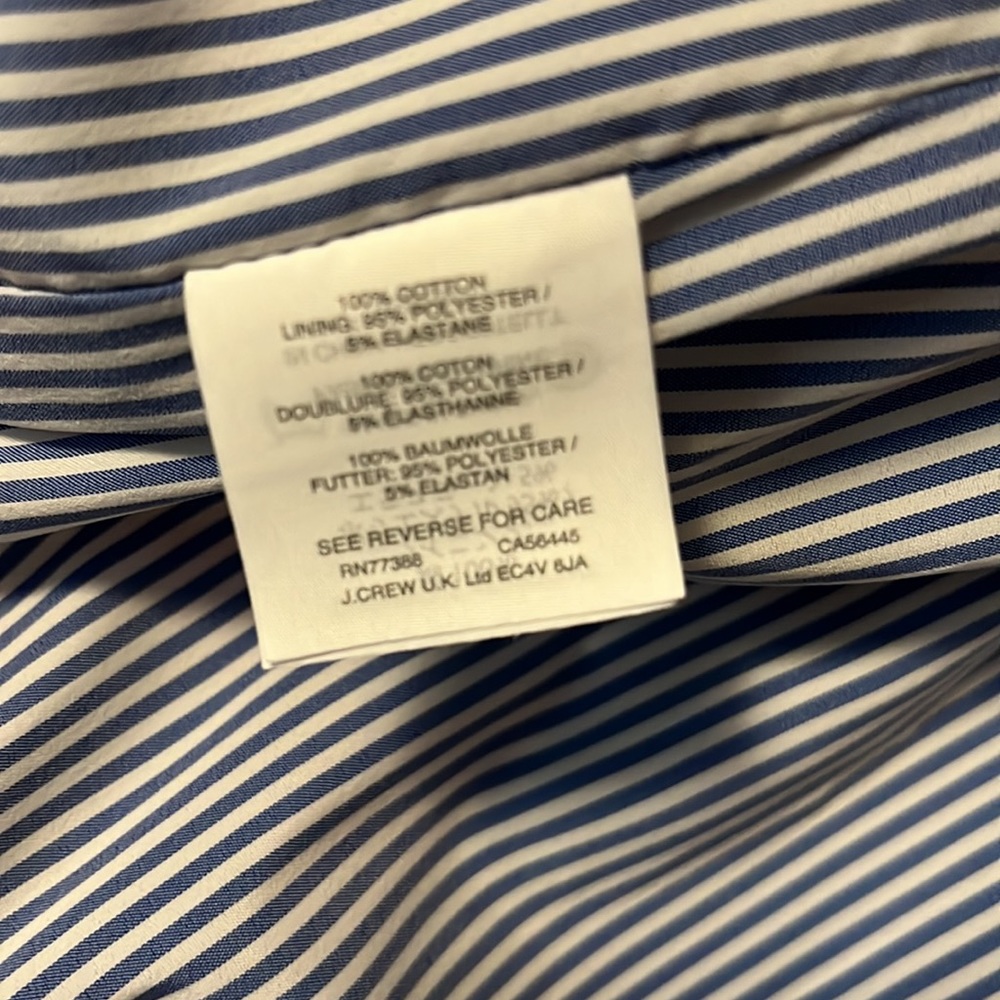 J.CREW Regent Blazer 💙🤍🩷 - Picture 6 of 12